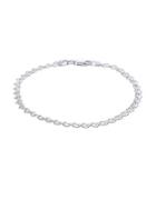 Lord & Taylor Sterling Silver Heart Link Choker Necklace