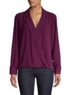 Vince Camuto Long-sleeve Collared Blouse