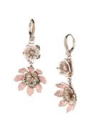 Marchesa Floral Crystal Drop Earrings