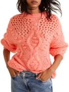Mango Open-knit Long-sleeve Sweater