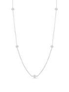 Roberto Coin 0.35 Tcw Diamond And 18k White Gold Station Necklace