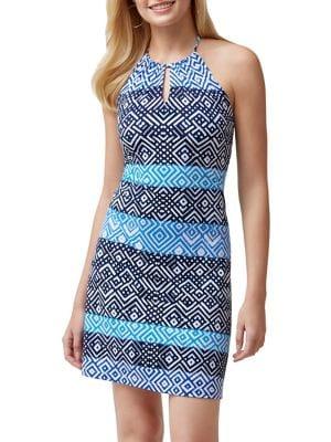 Tommy Bahama Mayan Maze Halter Dress