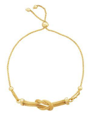 Lord & Taylor 14k Yellow Gold Mesh Knot Bracelet