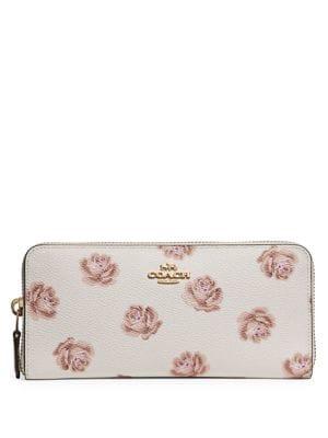 Coach Slim Accordion Canvas Continental Wallet