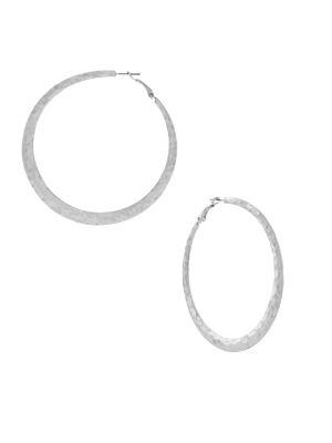 Jessica Simpson Many Moons Hoop Earrings