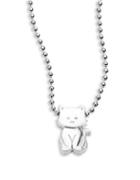 Alex Woo Sterling Silver Kitten Icon Necklace