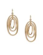 Design Lab Lord & Taylor Nested Oval Drop Earrings