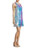 Laundry By Shelli Segal Droplet Pailette Sequin Mini Dress