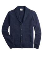 Brooks Brothers Red Fleece Shawl Button Cardigan