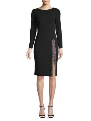 Calvin Klein Long-sleeves Sheath Dress