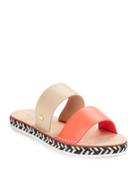 Kate Spade New York Idreena Colorblocked Leather Slide Sandals