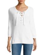 Tommy Bahama Pickford Lace-up Sweater