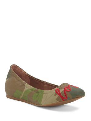 Ed Ellen Degeneres Langston Camo Ballet Flats