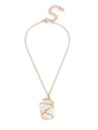 Robert Lee Morris Soho Caged Crystal Stone Pendant Necklace