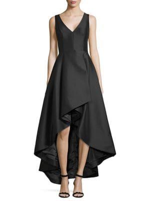 Calvin Klein A-line Hi-lo Gown