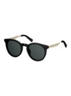 Marc Jacobs 47mm Round Contrast Temple Sunglasses