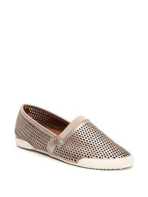 Frye Melanie Perforated Leather Slip-on Sneakers