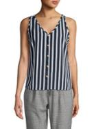 Vero Moda Sasha Striped Button Blouse