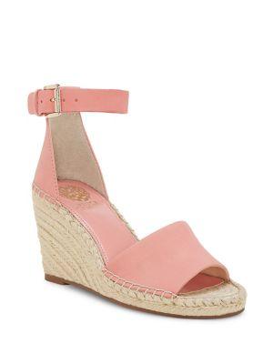 Vince Camuto Leera Nubuck Leather Wedge Espadrilles
