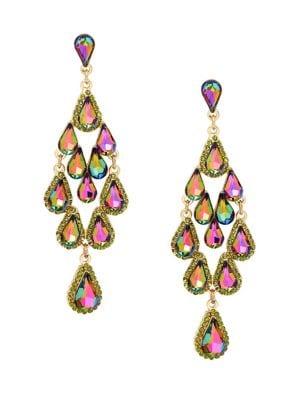 Design Lab Tiered Rhinestone Earrings