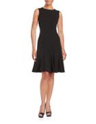 Calvin Klein Seamed Fit And Flare Dress