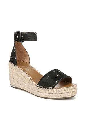 Franco Sarto Clemens Calf-hair Wedge Sandals