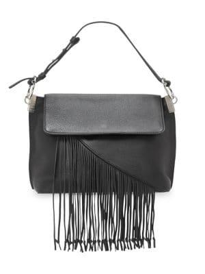 Vince Camuto Ashby Tassel Flap Leather Crossbody Bag