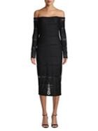 Bardot Long-sleeve Knit Sheath Dress