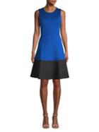 Calvin Klein Colorblock Fit & Flare Dress
