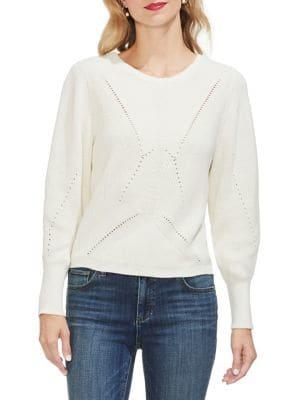 Vince Camuto Sunrise Bay Ribbed Cotton Sweater