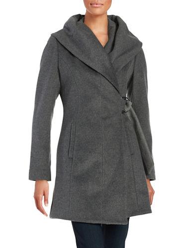 French Connection Wool-blend Wrap Coat