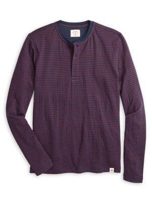 Brooks Brothers Red Fleece Stripe Henley