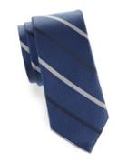 Tallia Orange Silk Stripe Tie