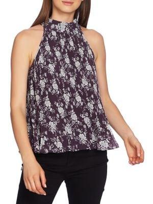 1.state Floral Halterneck Top