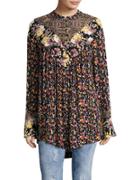 Free People Mixed Print Wildflower Fields Tunic Top