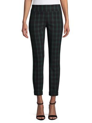 Lord & Taylor Kelly Pull-on Brooks Plaid-print Pants