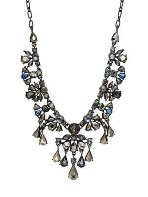 Stein And Blye Hematite-tone & Crystal Statement Necklace