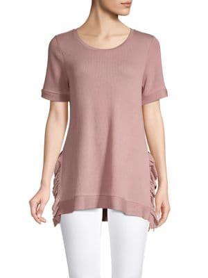 Context Textured High-low Top