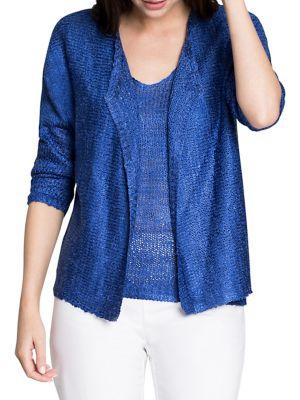 Nic+zoe Lightweight Tape Yarn Cardigan