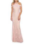 Decode 1.8 Lace Cold-shoulder Mermaid Gown