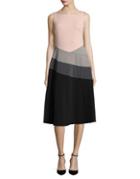 Calvin Klein Colorblocked A-line Dress