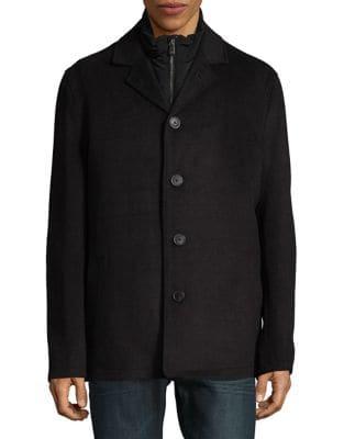 Hart Schaffner Marx 3-in-1 Triple Play Wool-blend Coat With Vest