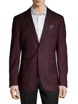 Tallia Orange Textured 2-button Sportcoat