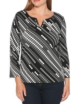 Rafaella Dotted Pattern Top