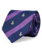 Lauren Ralph Lauren Striped Anchor Silk Tie