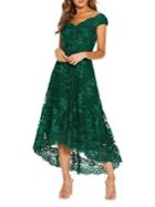 Quiz Lace Off-the-shoulder Midi Dress