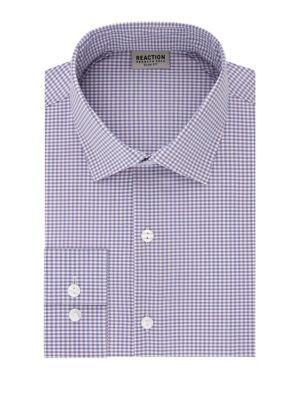 Kenneth Cole Reaction Gingham Slim-fit Dress Shirt