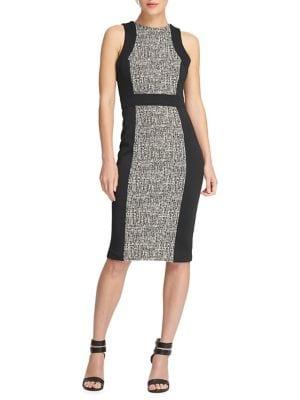 Donna Karan Paneled Sheath Dress