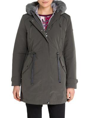 Olsen Cosy Mood 2-in-1 Faux Fur-trim Anorak