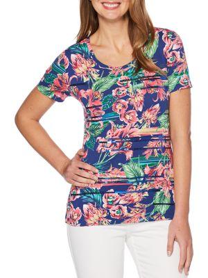 Rafaella Para Floral Top